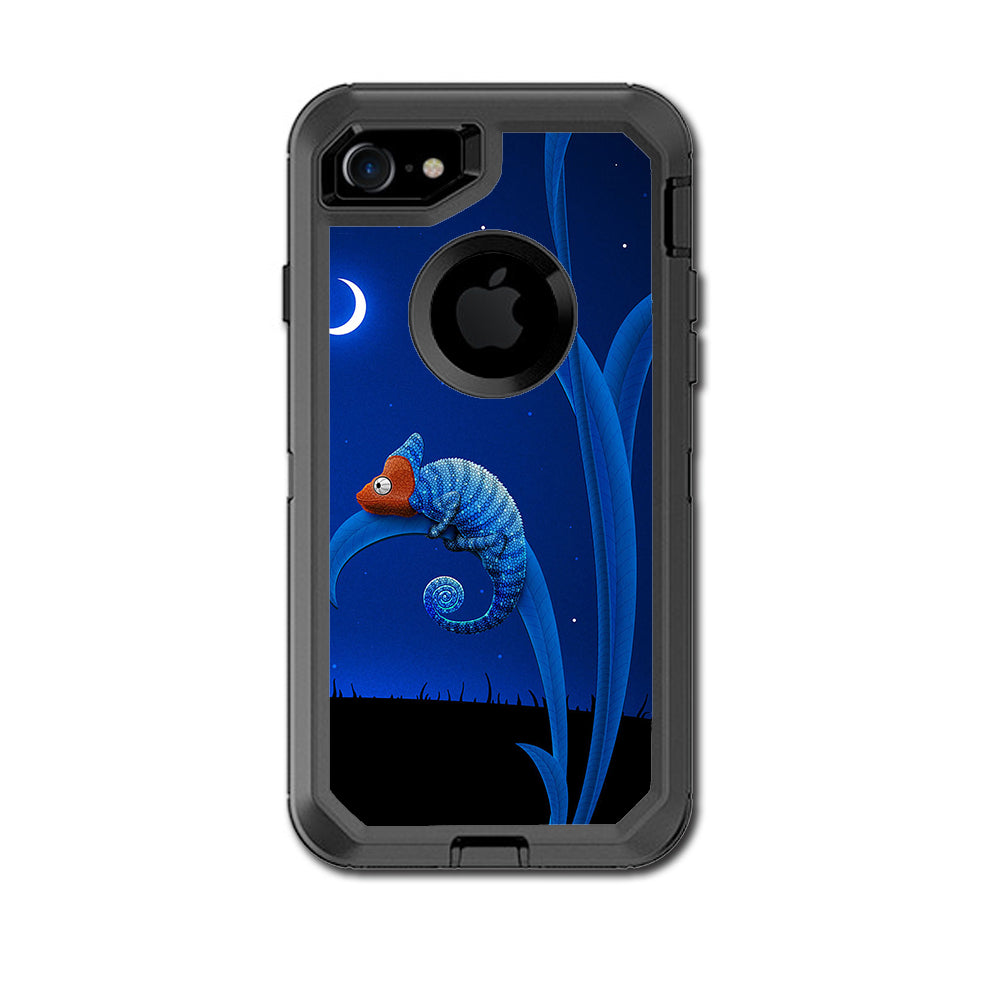  Blue Chamelion Otterbox Defender iPhone 7 or iPhone 8 Skin