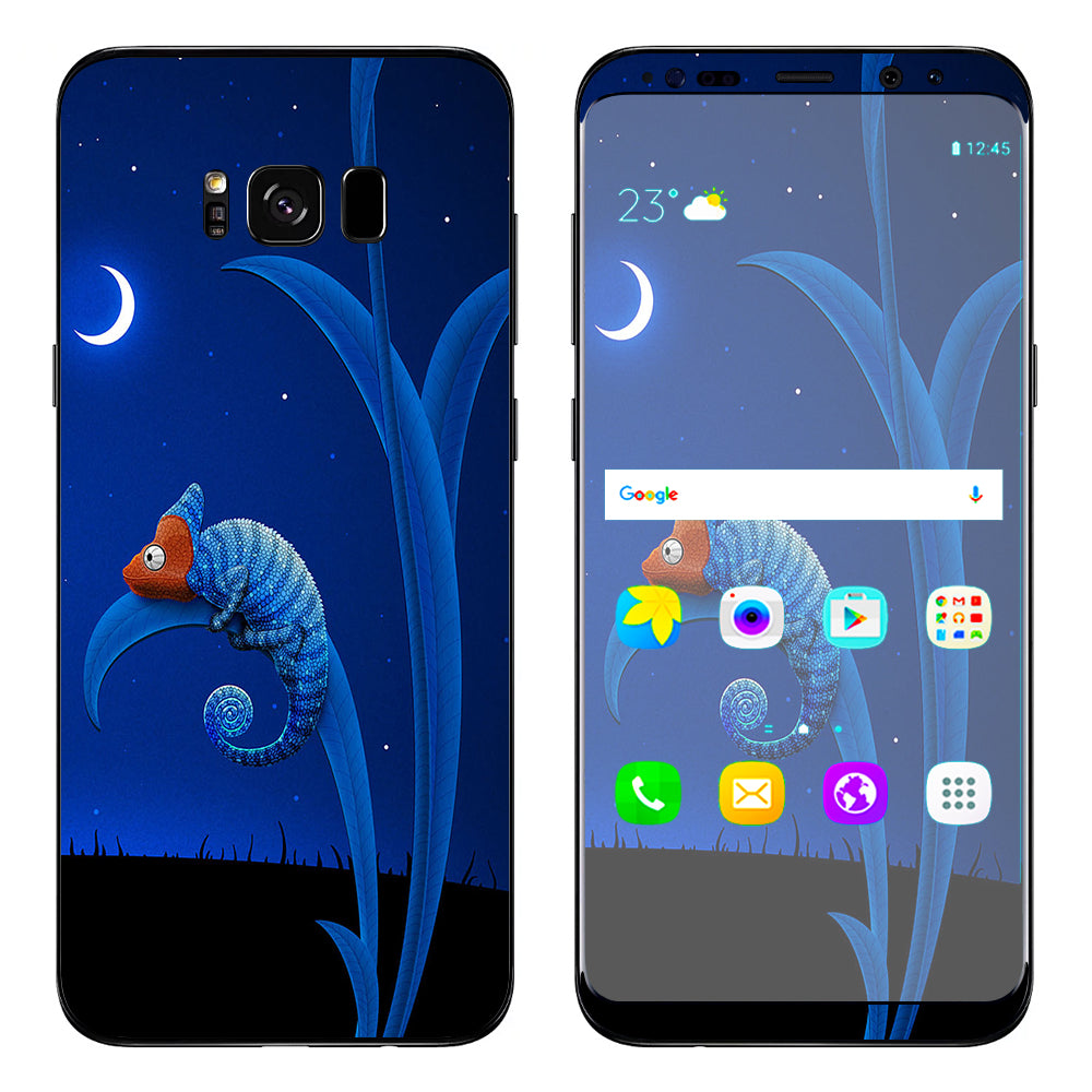  Blue Chamelion Samsung Galaxy S8 Skin