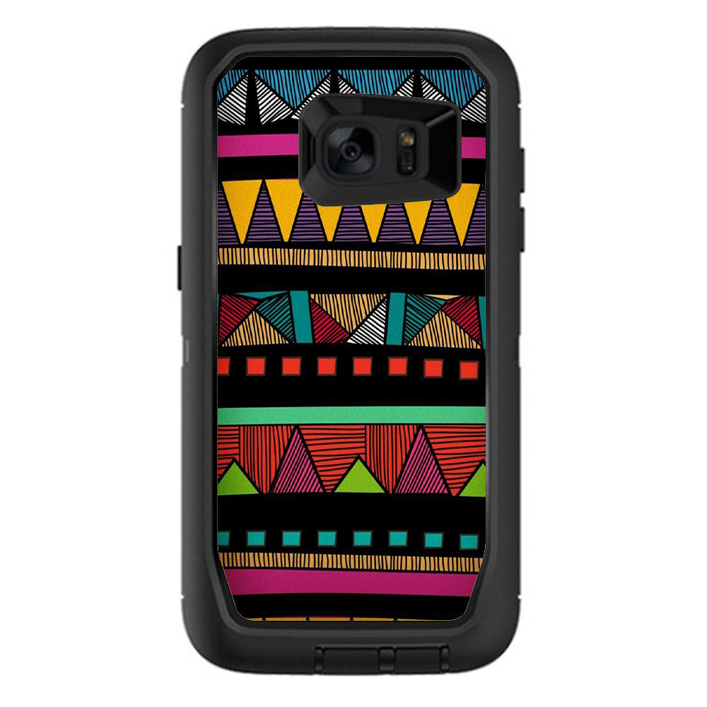  Aztec Chevron Otterbox Defender Samsung Galaxy S7 Edge Skin