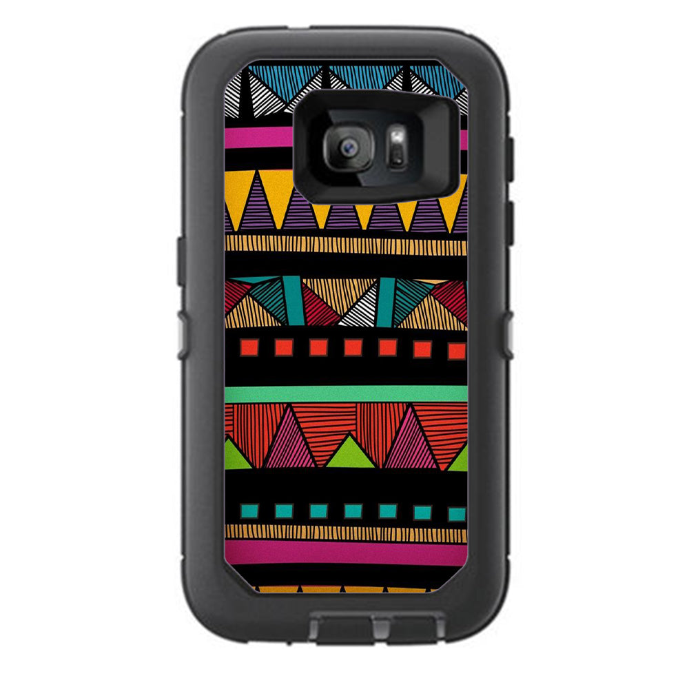  Aztec Chevron Otterbox Defender Samsung Galaxy S7 Skin