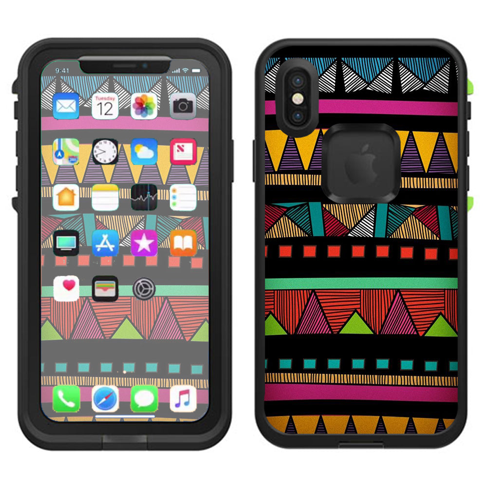  Aztec Chevron  Lifeproof Fre Case iPhone X Skin