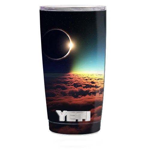  Moon Planet Eclipse Clouds Yeti 20oz Rambler Tumbler Skin