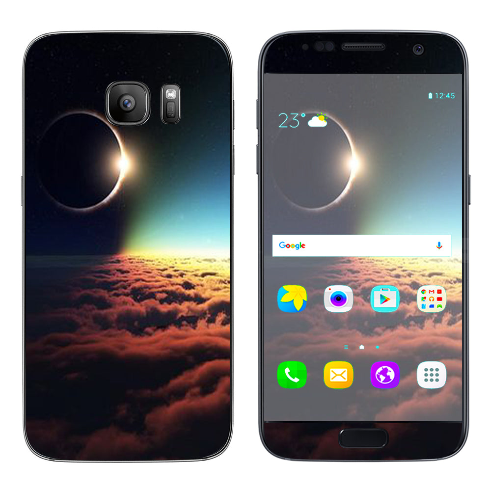  Moon Planet Eclipse Clouds Samsung Galaxy S7 Skin