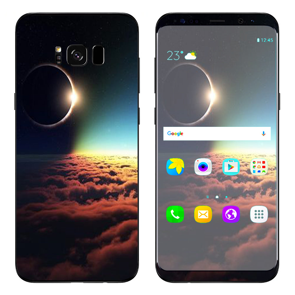  Moon Planet Eclipse Clouds Samsung Galaxy S8 Skin