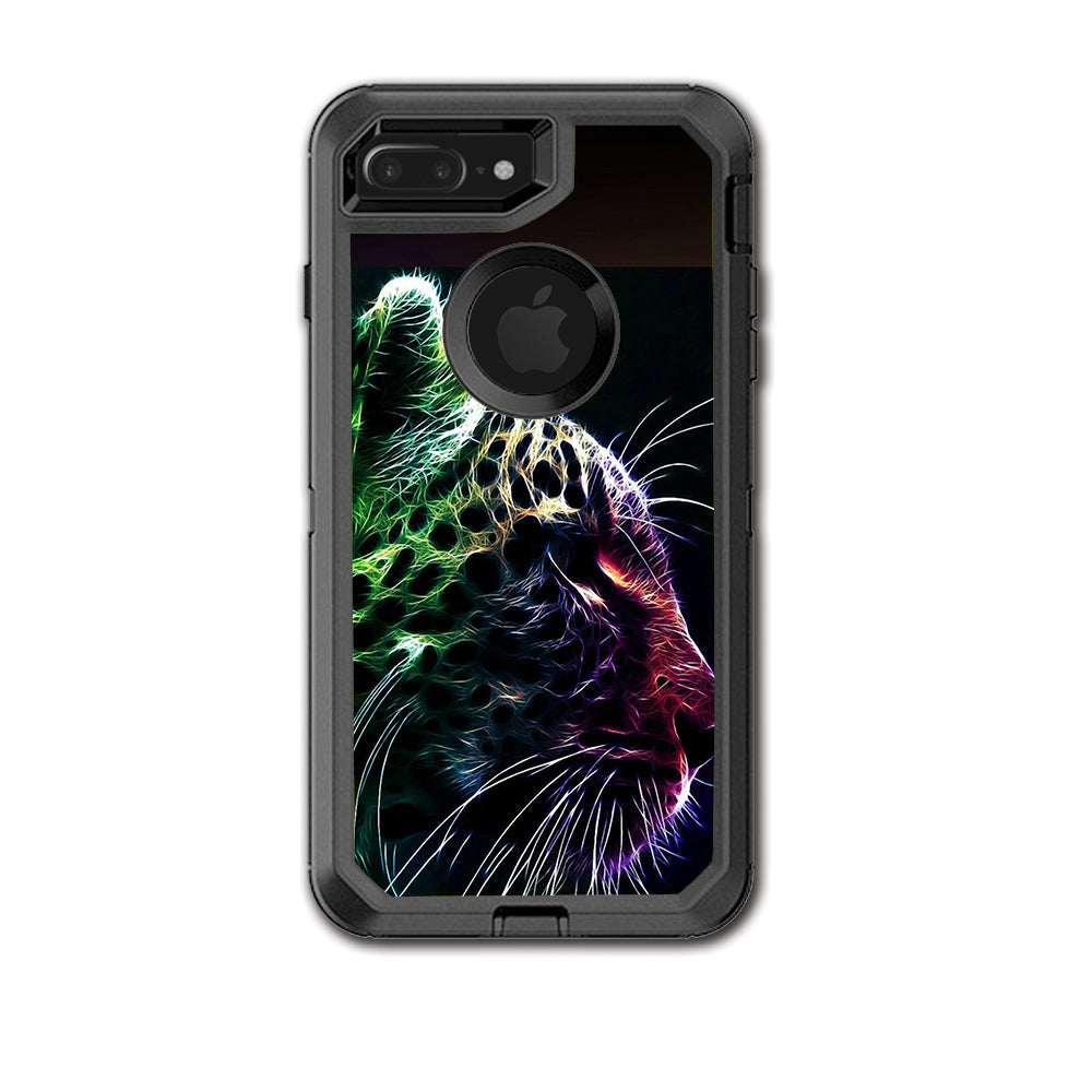  Color Leopard Otterbox Defender iPhone 7+ Plus or iPhone 8+ Plus Skin