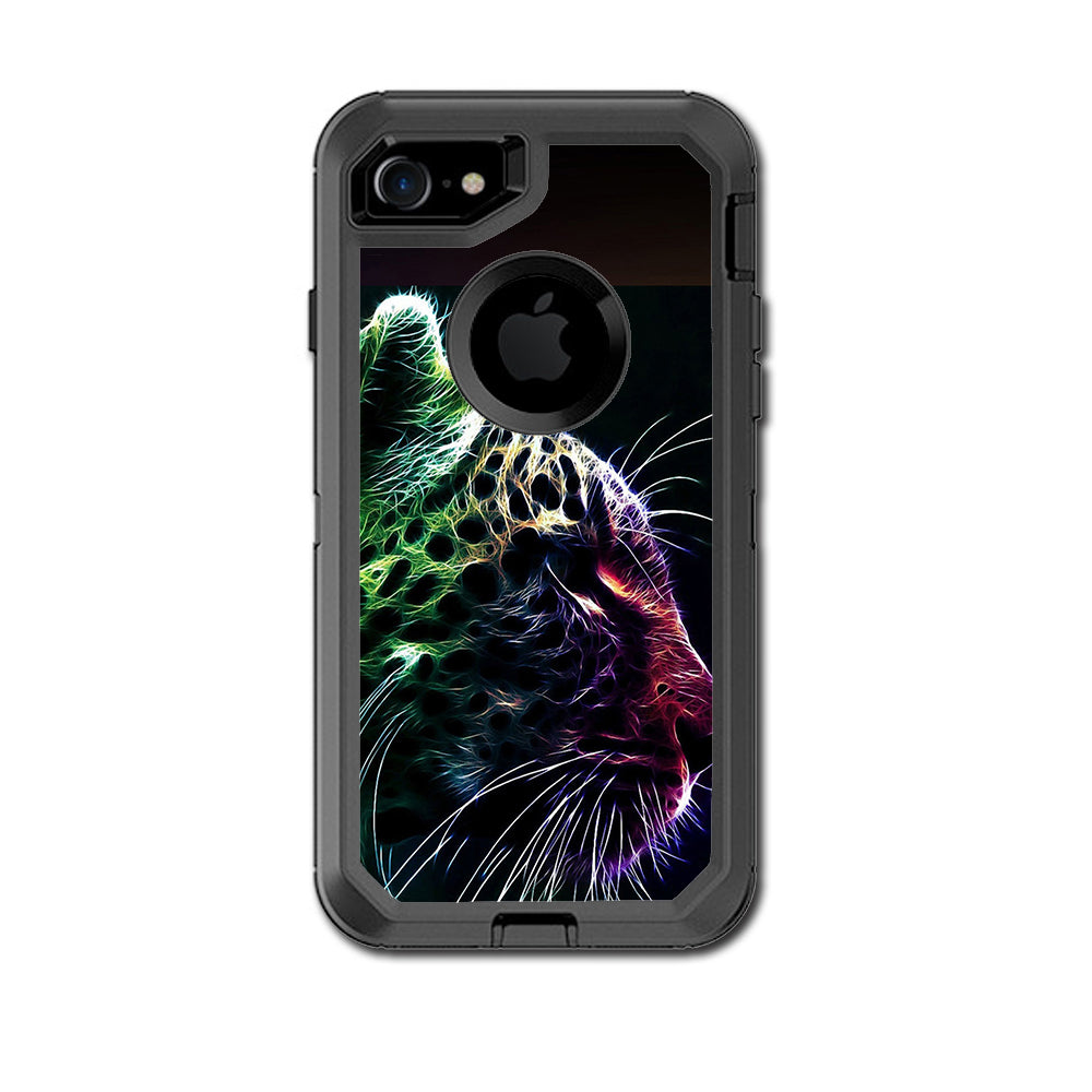  Color Leopard Otterbox Defender iPhone 7 or iPhone 8 Skin