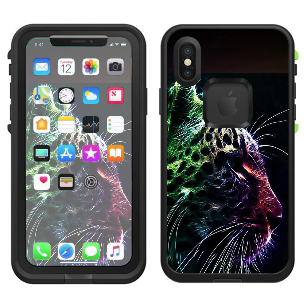  Color Leopard Lifeproof Fre Case iPhone X Skin