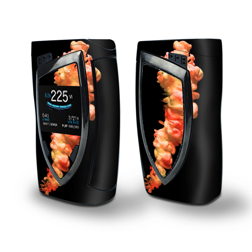 Skin Decal Vinyl Wrap for Smok Devilkin Kit 225w Vape (includes TFV12 Prince Tank Skins) skins cover/ orange cloud smoke 