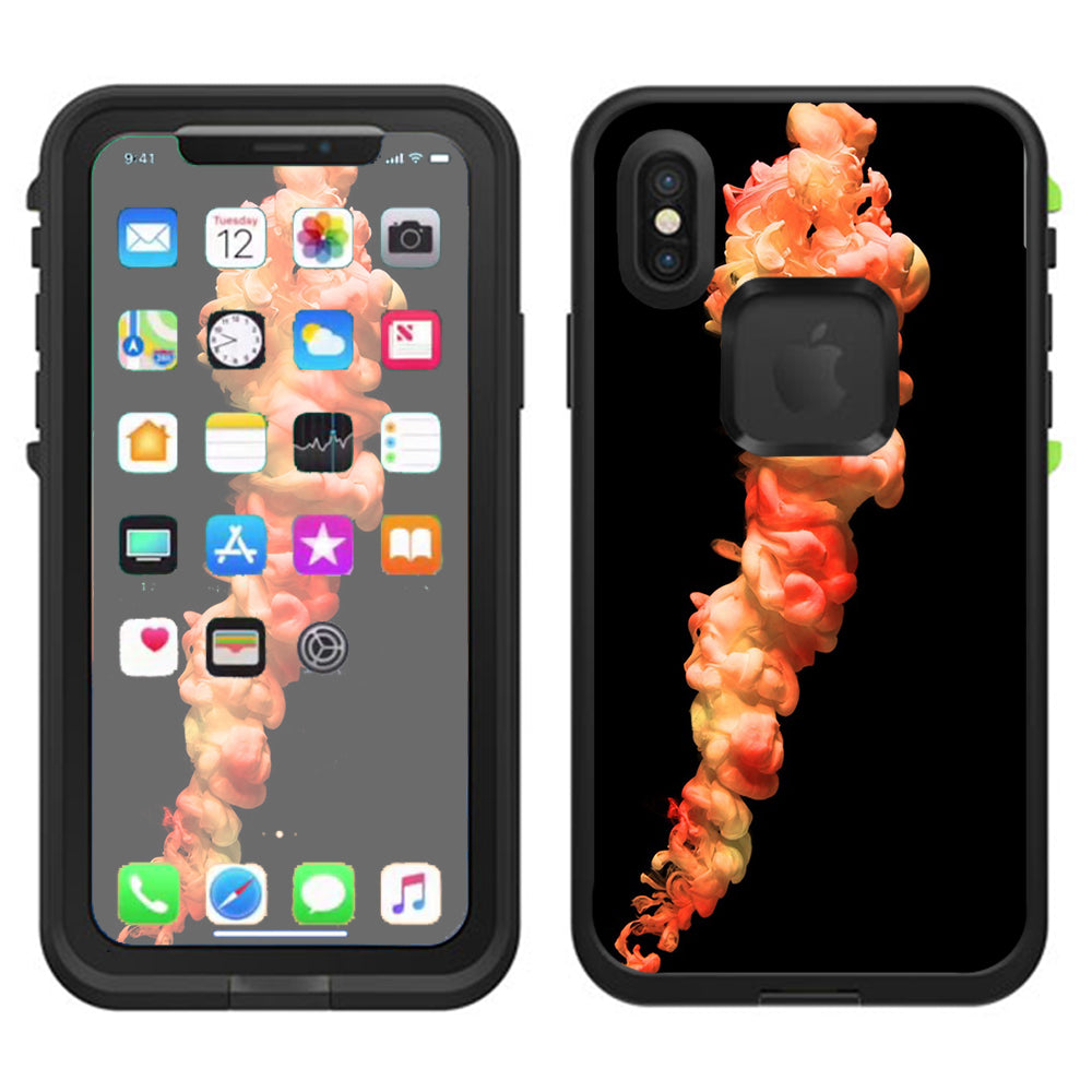  Orange Cloud Smoke  Lifeproof Fre Case iPhone X Skin