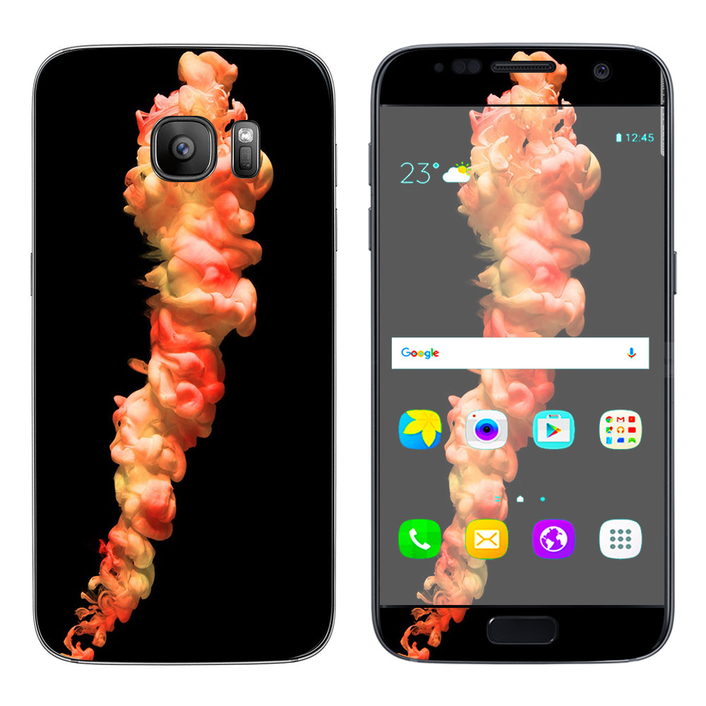  Orange Cloud Smoke  Samsung Galaxy S7 Skin