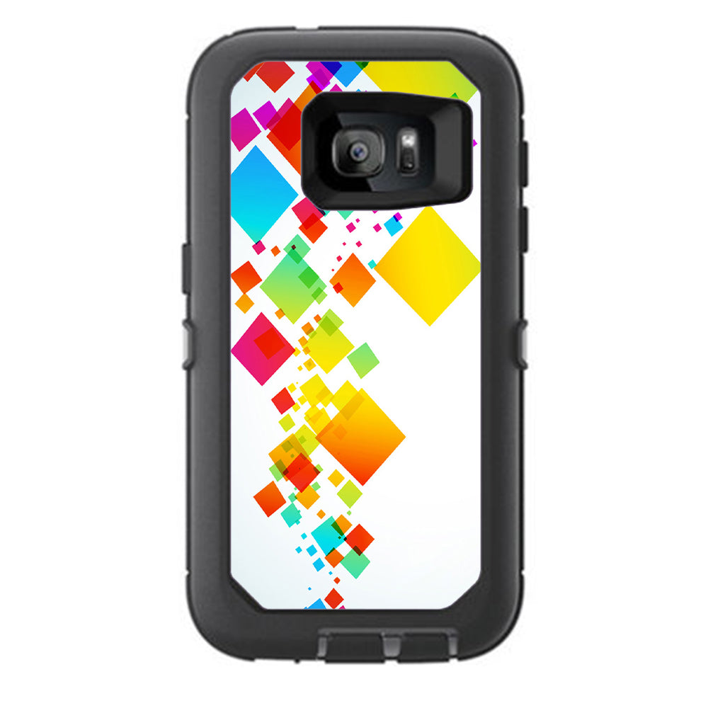  Colorful Abstract Graphic Otterbox Defender Samsung Galaxy S7 Skin