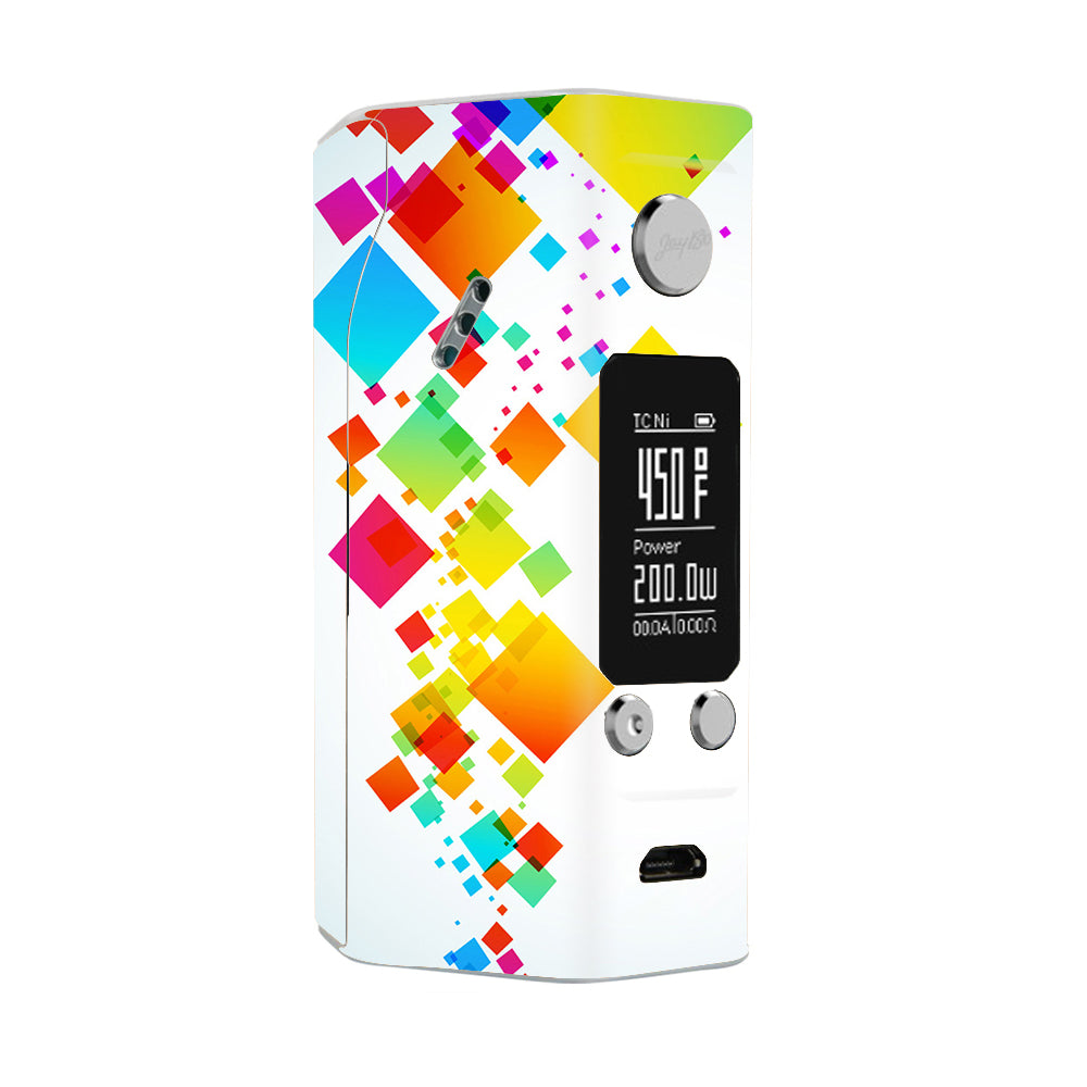  Colorful Abstract Graphic Wismec Reuleaux RX200S Skin