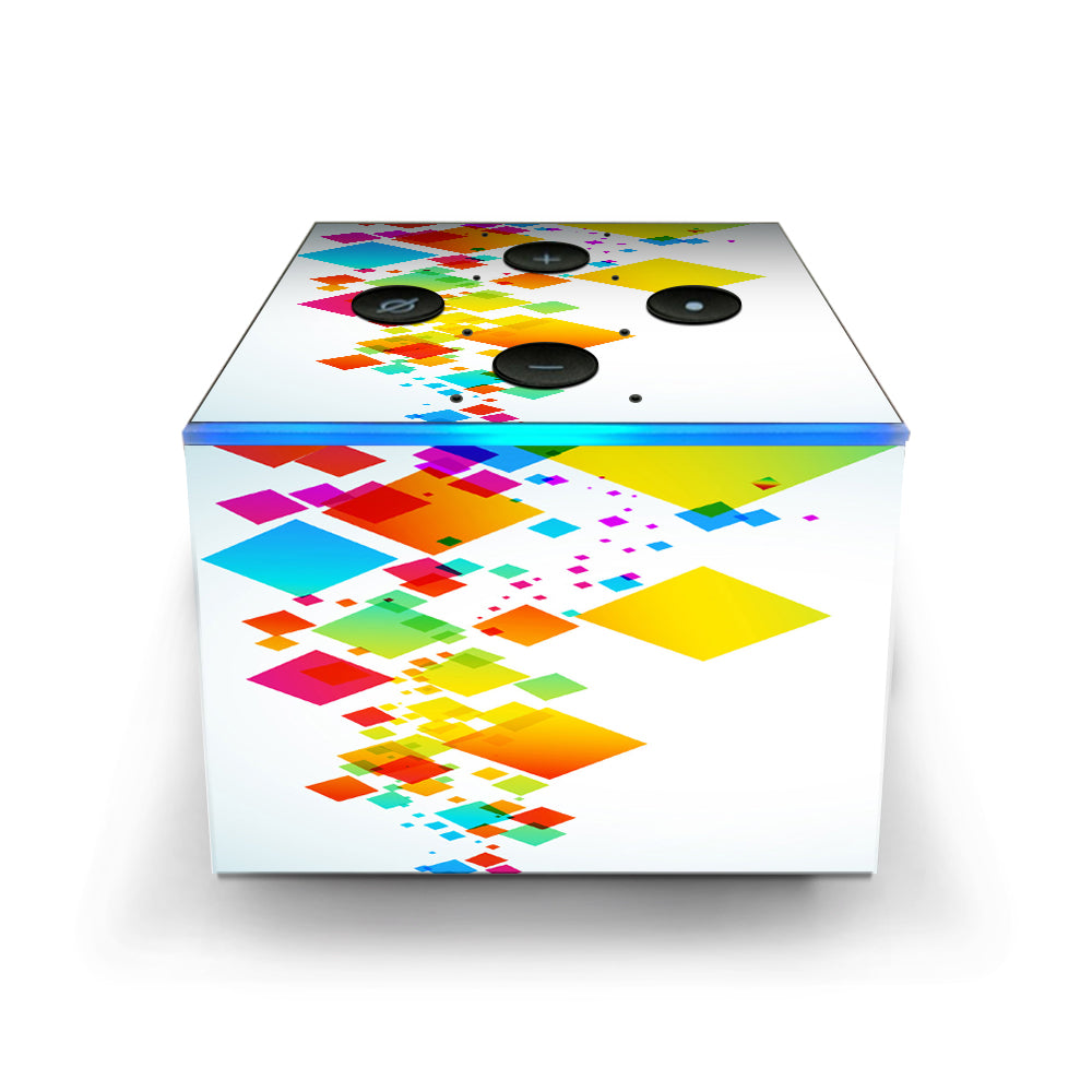  Colorful Abstract Graphic Amazon Fire TV Cube Skin