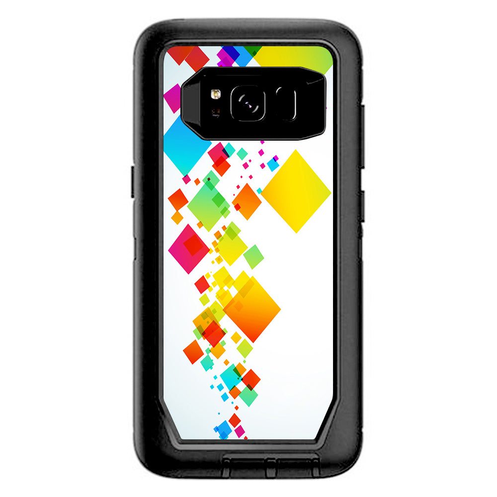  Colorful Abstract Graphic Otterbox Defender Samsung Galaxy S8 Skin