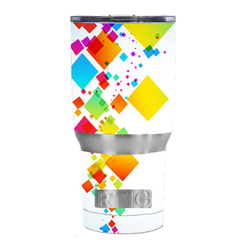  Colorful Abstract Graphic RTIC 20oz Tumbler Skin
