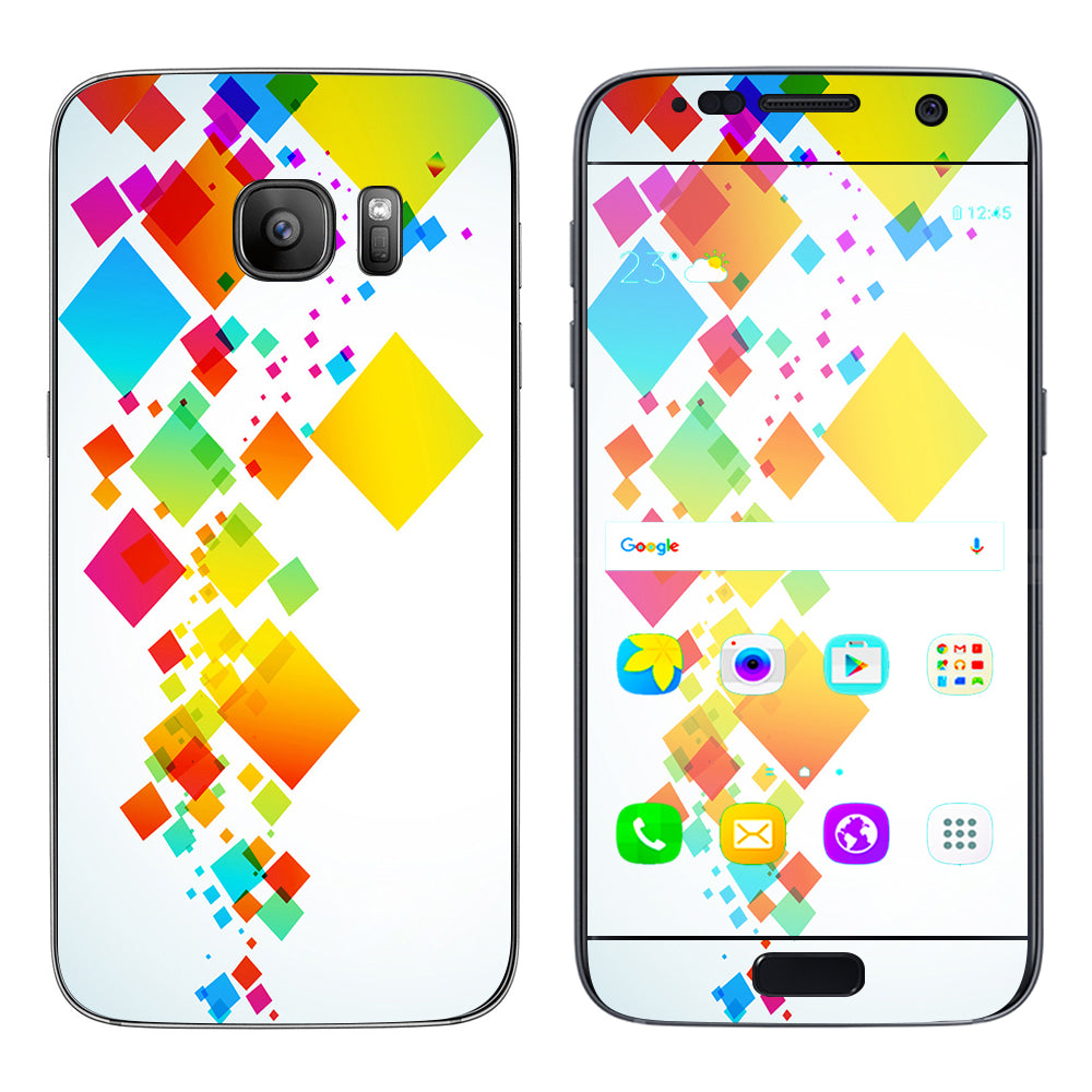  Colorful Abstract Graphic Samsung Galaxy S7 Skin