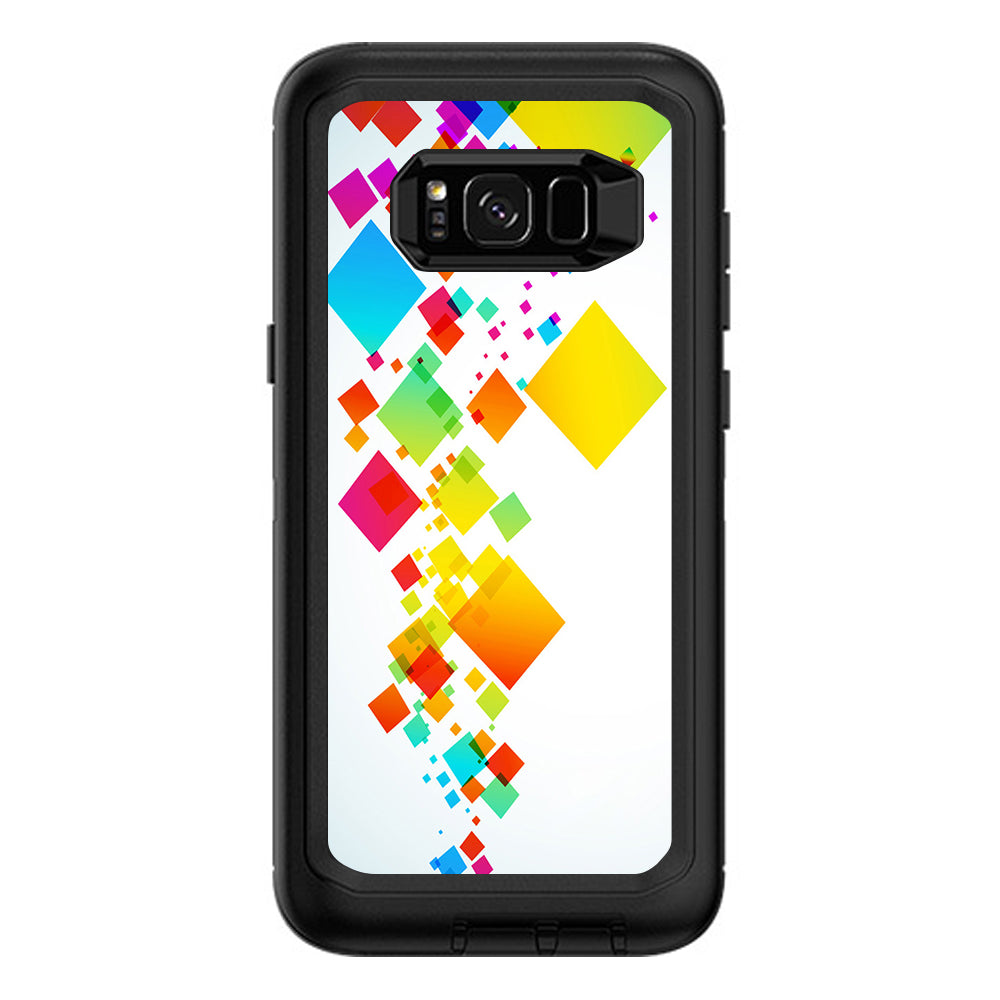  Colorful Abstract Graphic Otterbox Defender Samsung Galaxy S8 Plus Skin