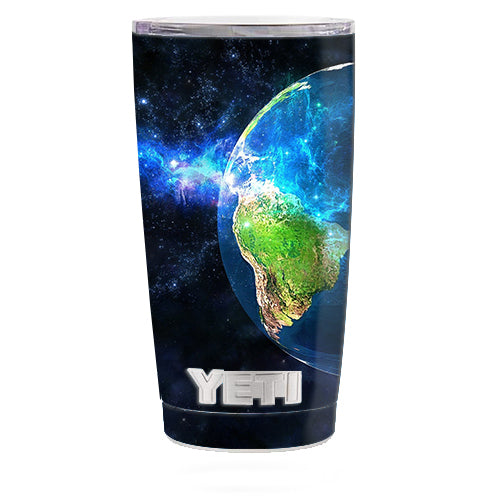  3D Earth Yeti 20oz Rambler Tumbler Skin