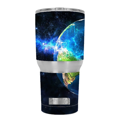  3D Earth RTIC 30oz Tumbler Skin