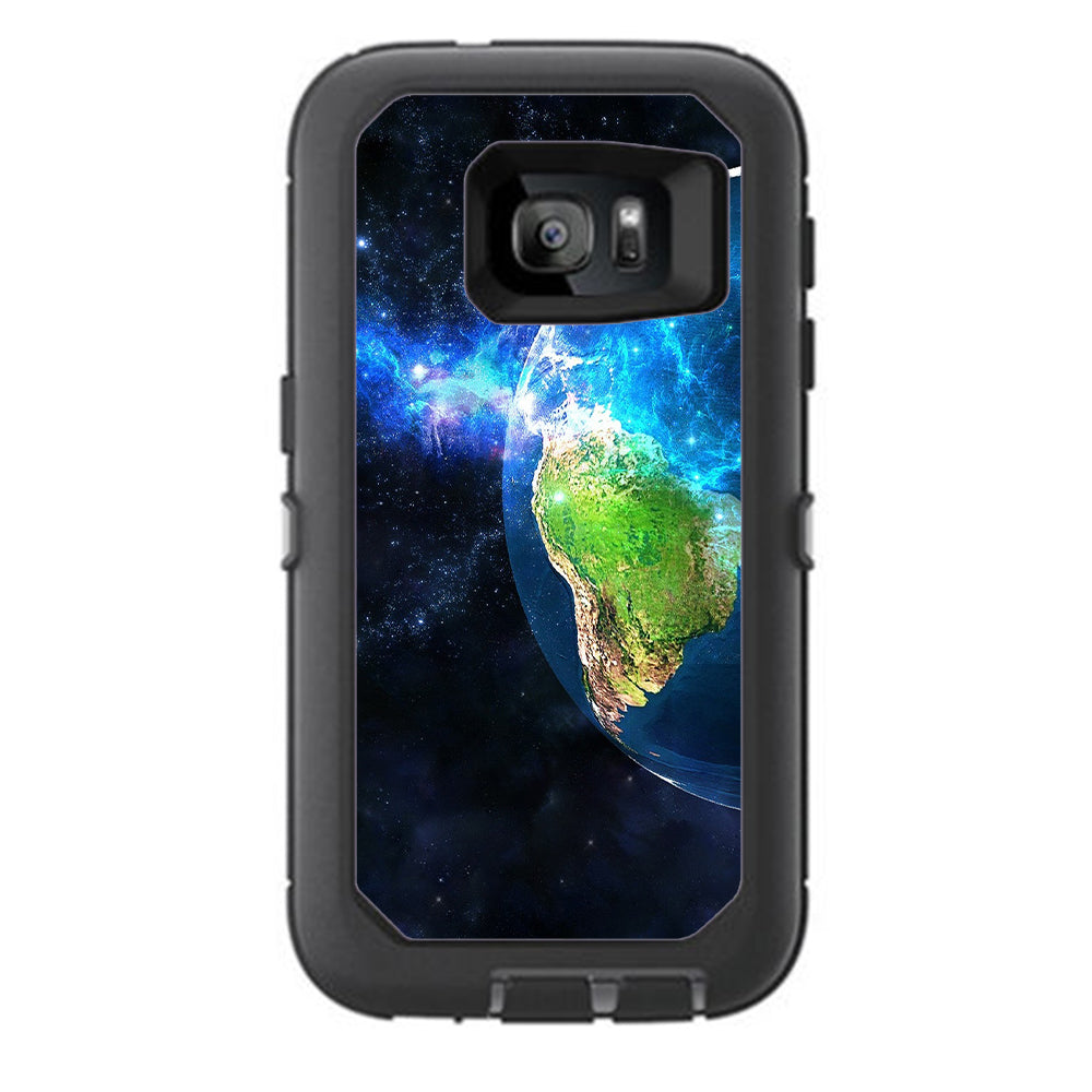  3D Earth Otterbox Defender Samsung Galaxy S7 Skin