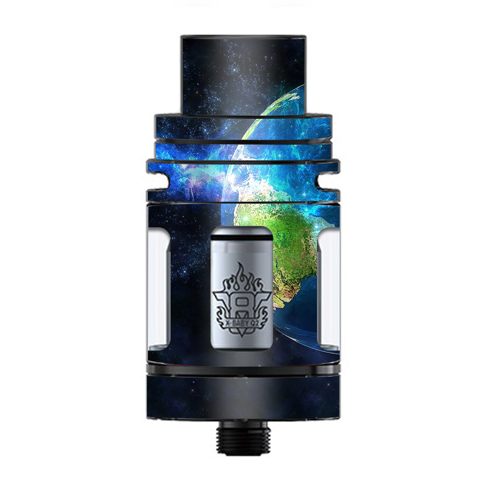  3D Earth  TFV8 X-baby Tank Smok Skin