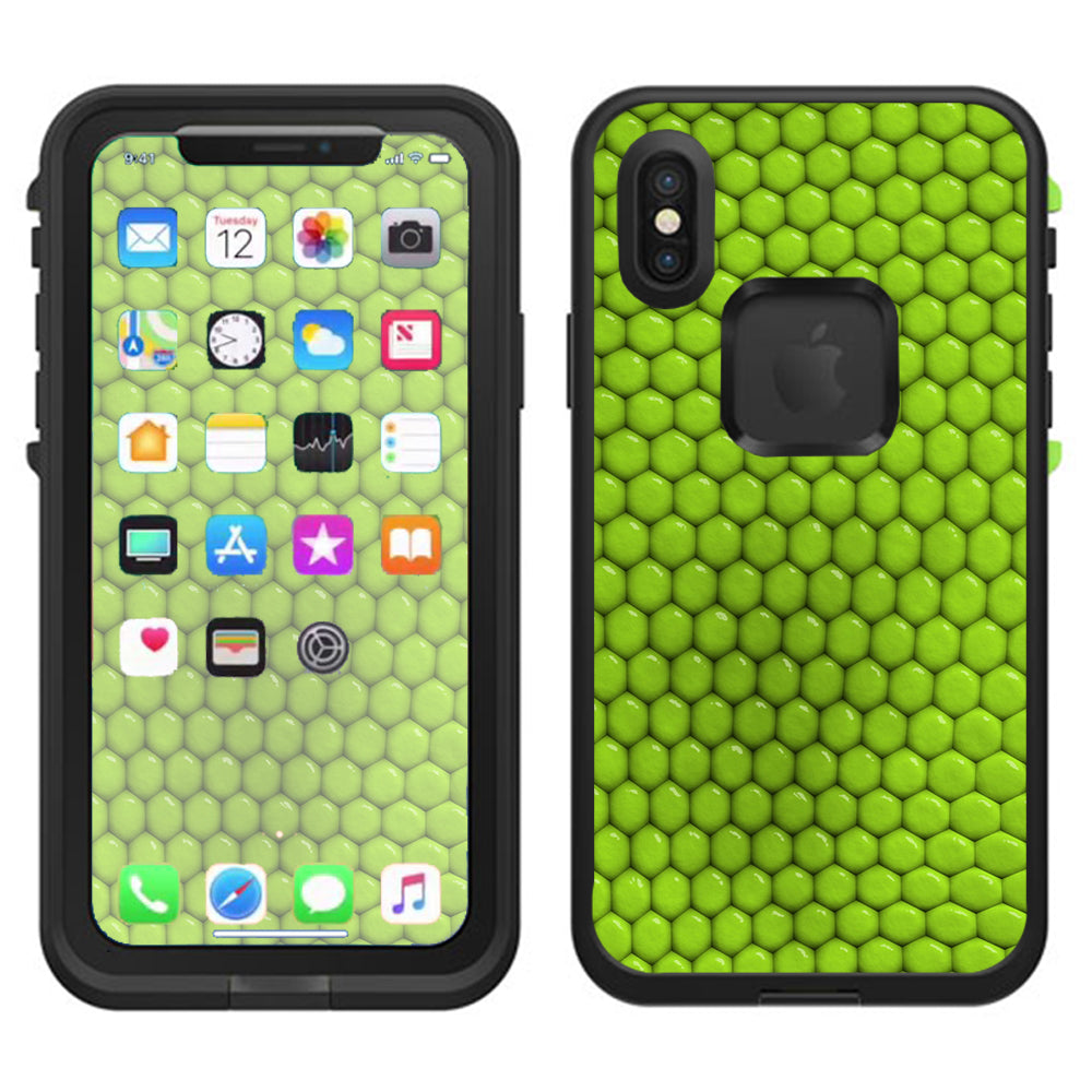  Green Beads Balls Lifeproof Fre Case iPhone X Skin