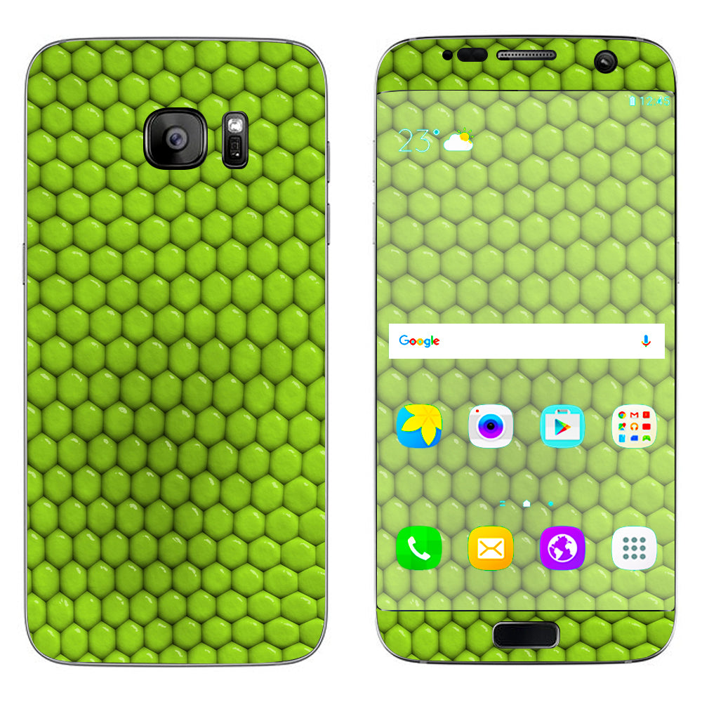  Green Beads Balls Samsung Galaxy S7 Edge Skin