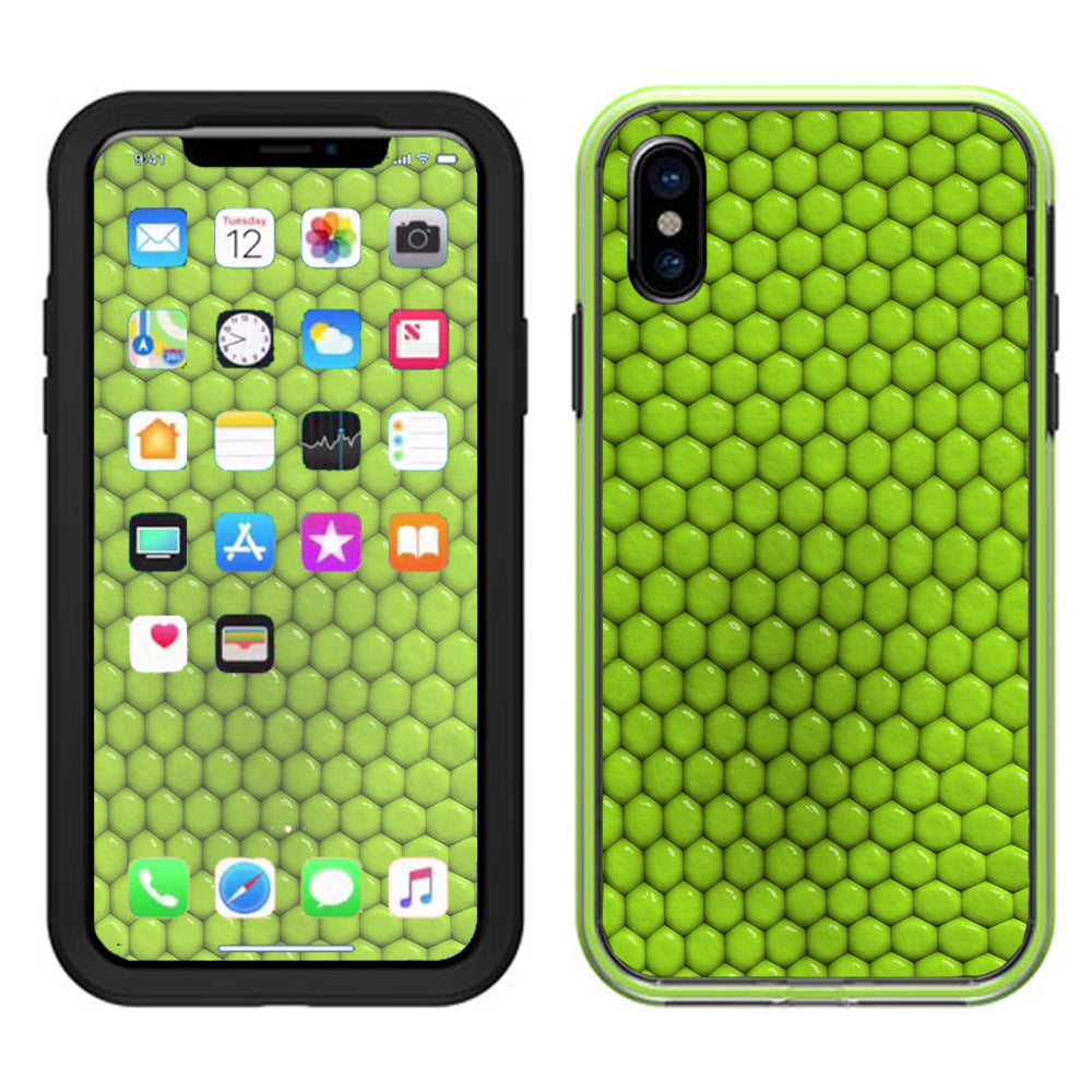  Green Beads Balls Lifeproof Slam Case iPhone X Skin