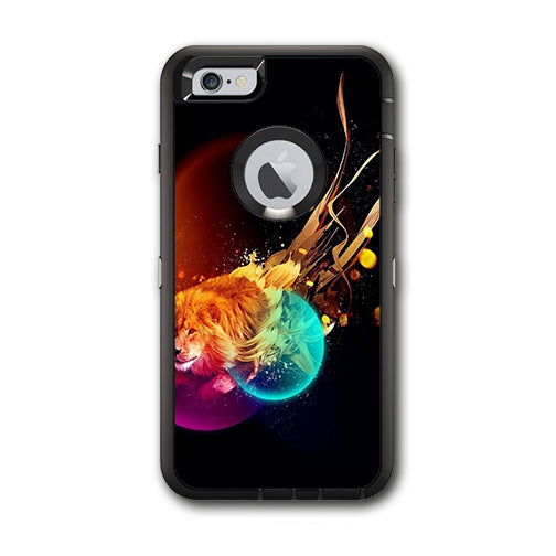  Colorful Lion Planets Otterbox Defender iPhone 6 PLUS Skin