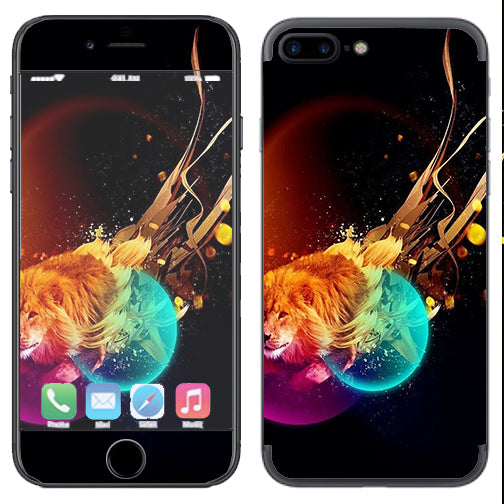  Colorful Lion Planets Apple  iPhone 7+ Plus / iPhone 8+ Plus Skin