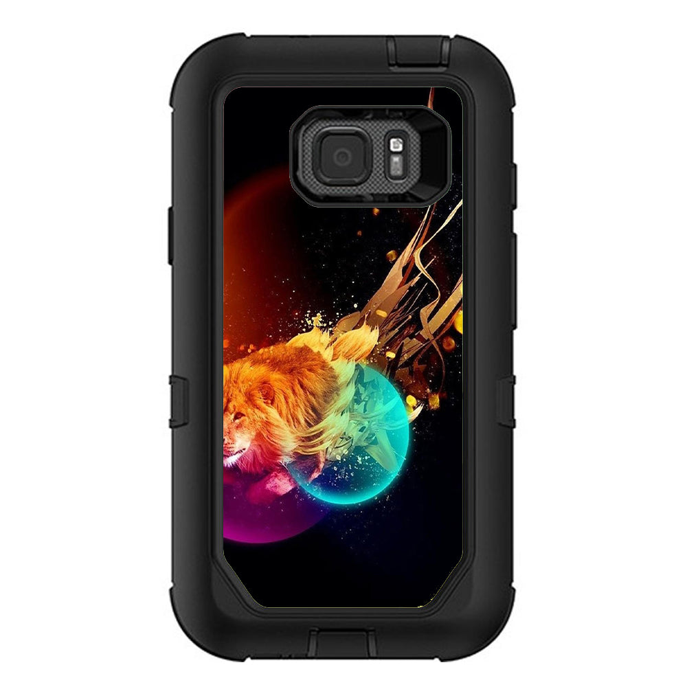  Colorful Lion Planets Otterbox Defender Samsung Galaxy S7 Active Skin