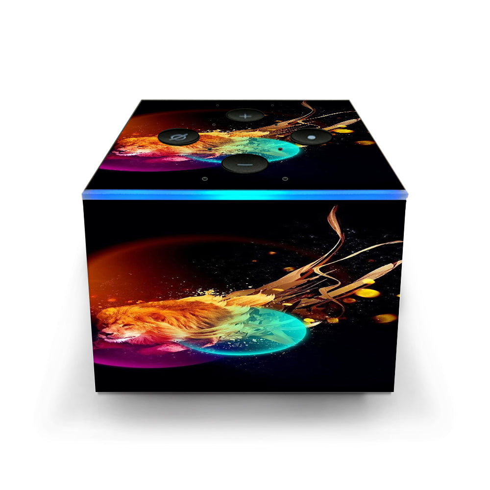  Colorful Lion Planets Amazon Fire TV Cube Skin