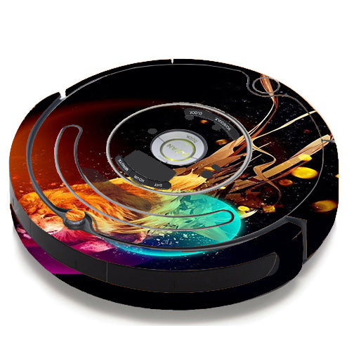  Colorful Lion Planets iRobot Roomba 650/655 Skin