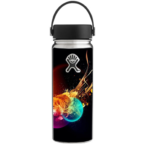  Colorful Lion Planets Hydroflask 18oz Wide Mouth Skin