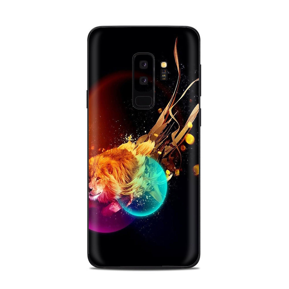  Colorful Lion Planets Samsung Galaxy S9 Plus Skin