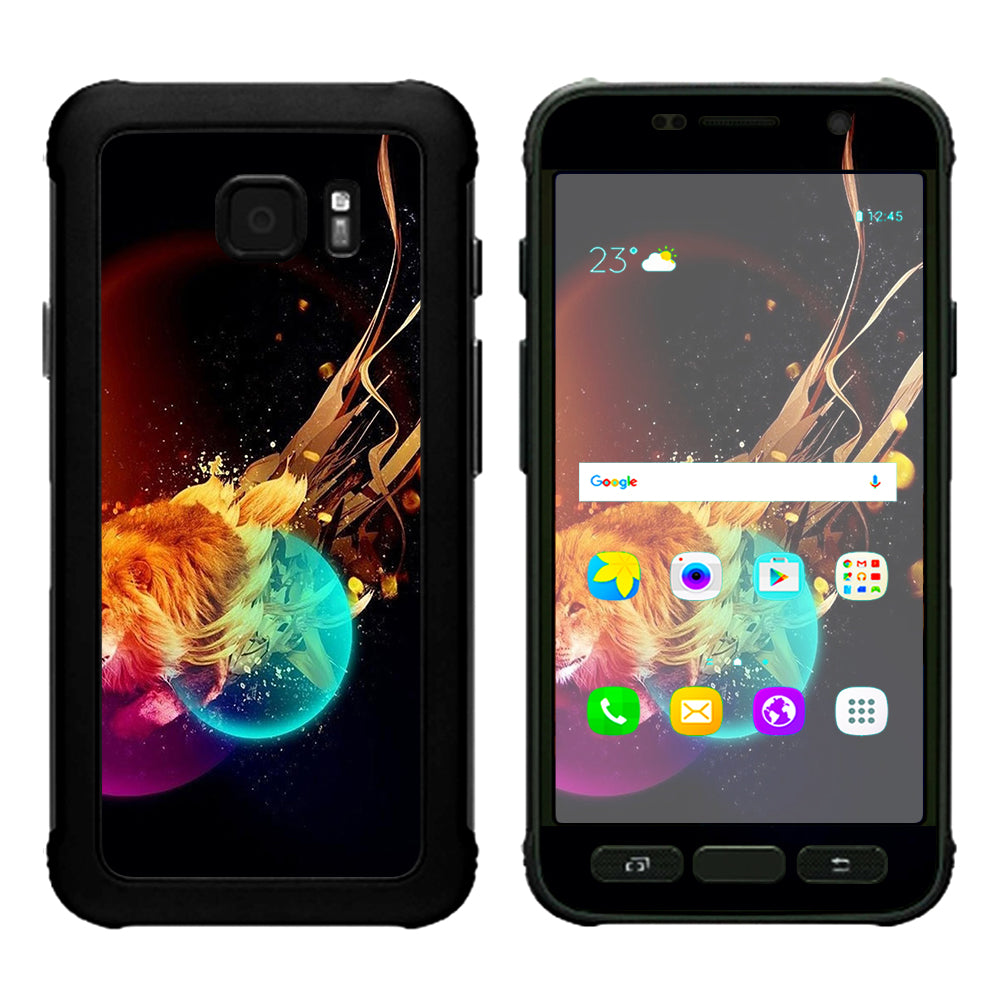  Colorful Lion Planets Samsung Galaxy S7 Active Skin