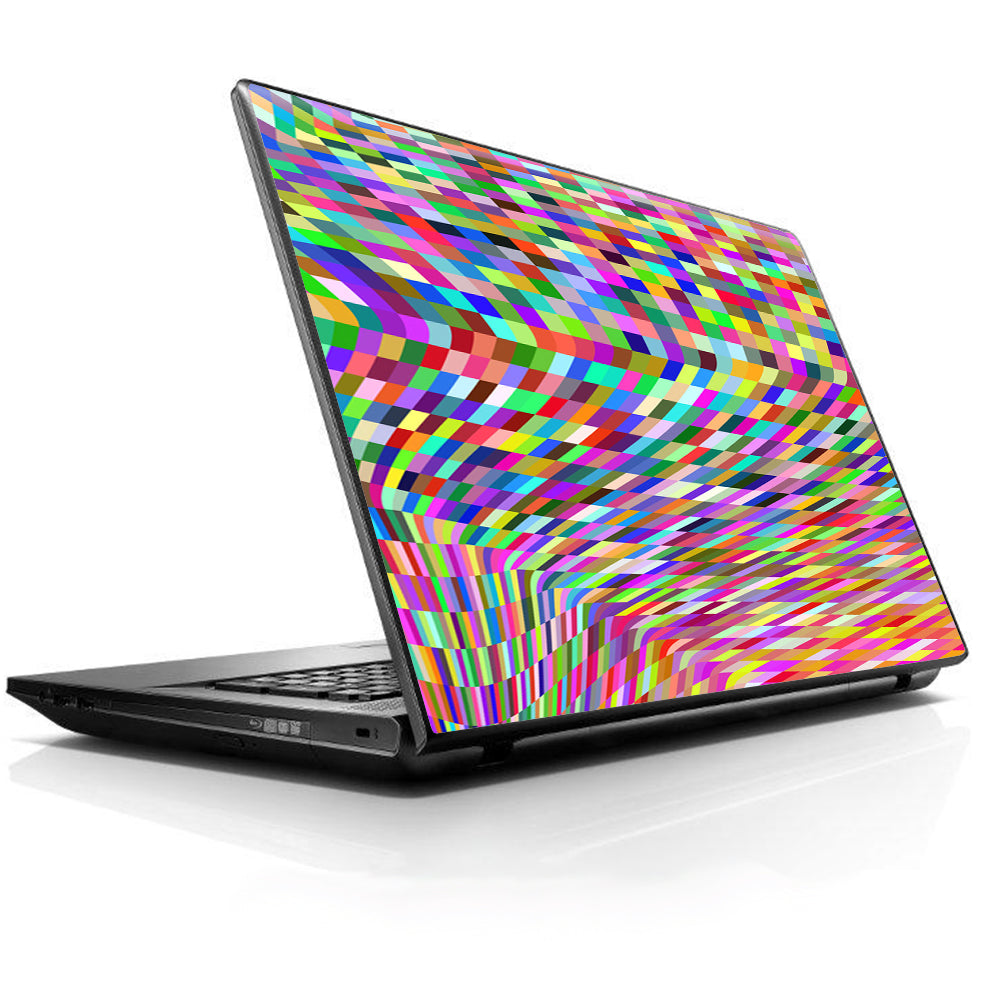  Color Checker Swirl Universal 13 to 16 inch wide laptop Skin