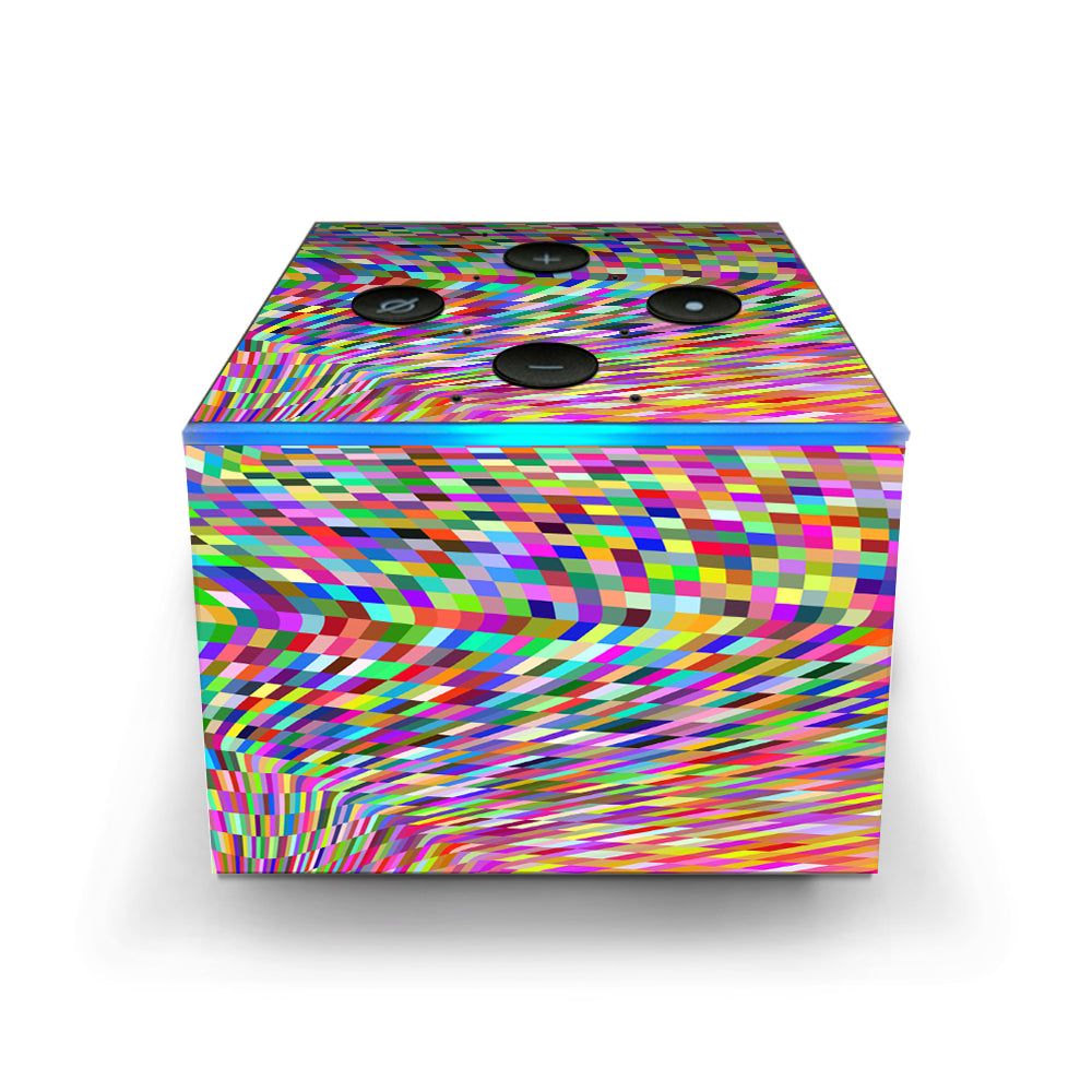  Color Checker Swirl Amazon Fire TV Cube Skin