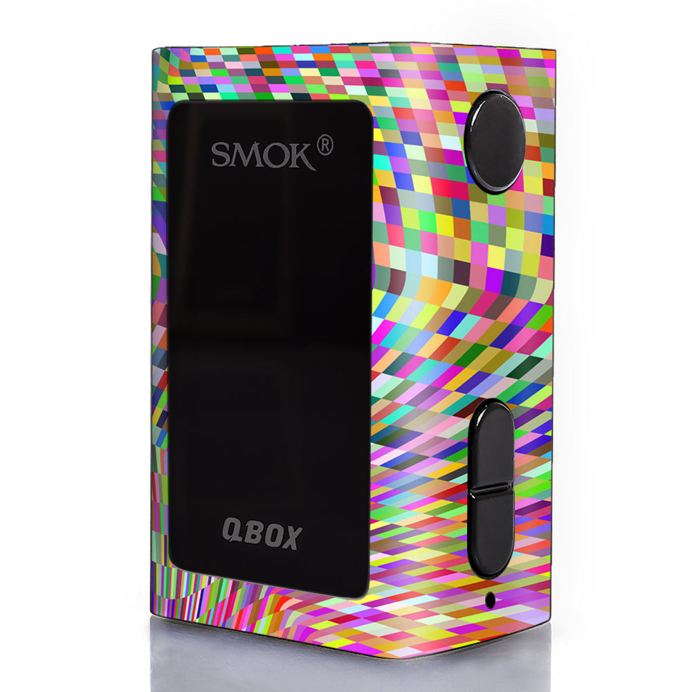  Color Checker Swirl Smok Q-Box Skin