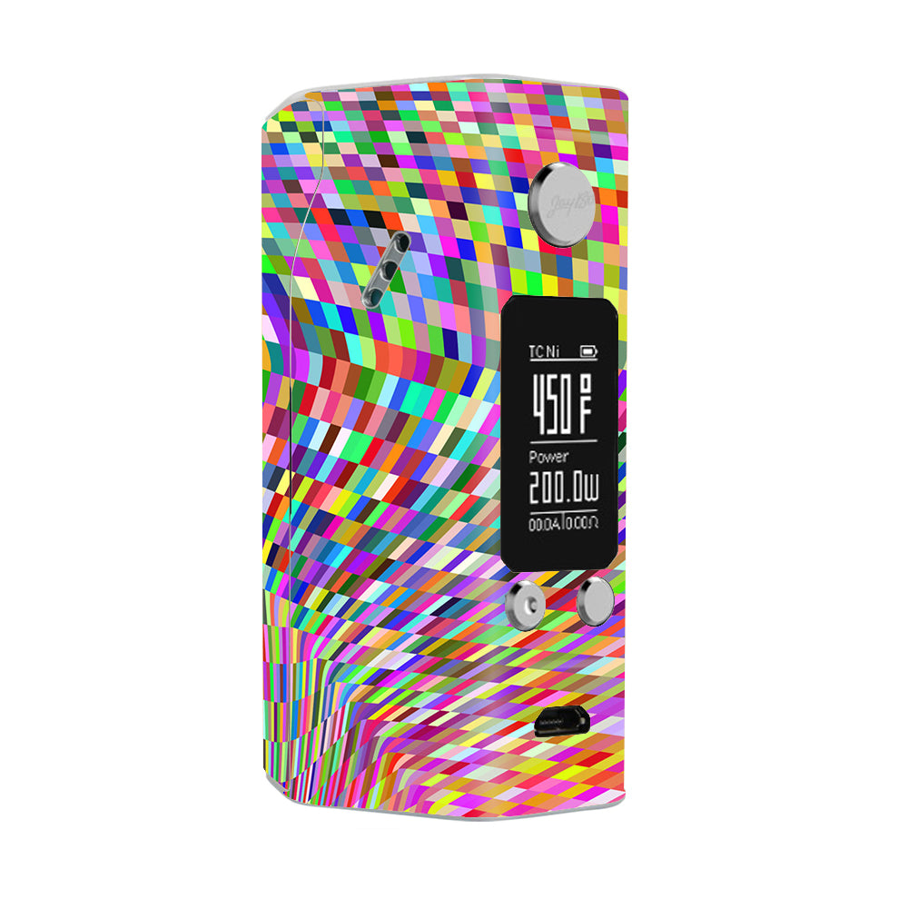 Color Checker Swirl Wismec Reuleaux RX200S Skin