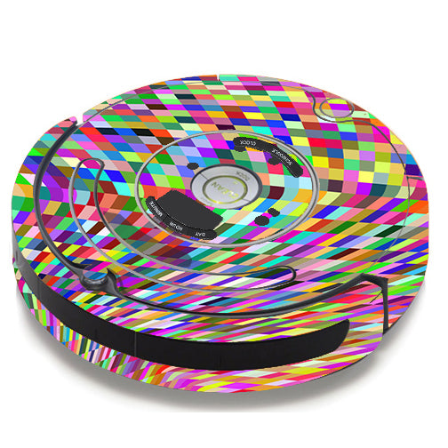 Color Checker Swirl iRobot Roomba 650/655 Skin
