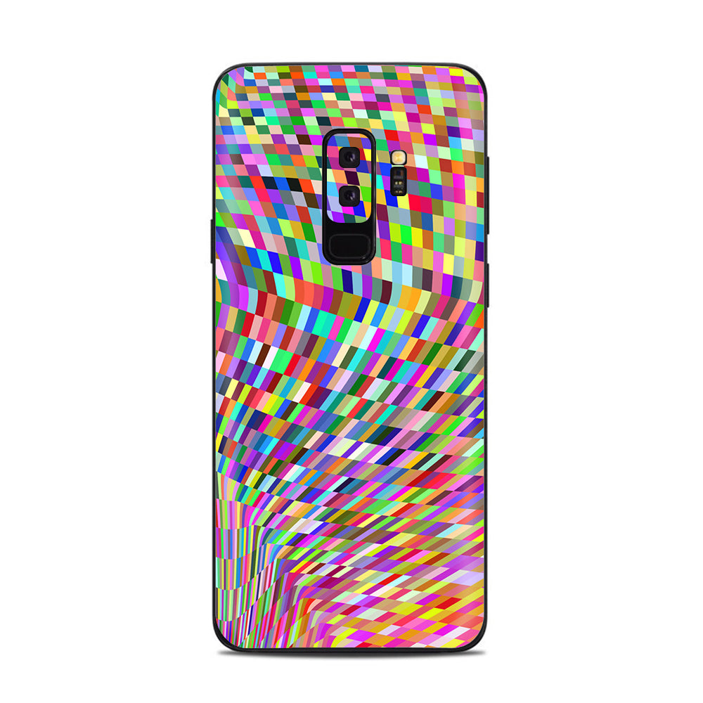  Color Checker Swirl Samsung Galaxy S9 Plus Skin