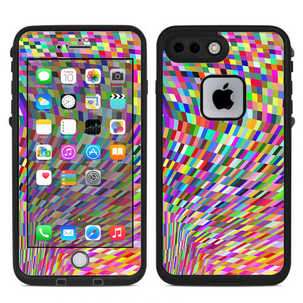  Color Checker Swirl Lifeproof Fre iPhone 7 Plus or iPhone 8 Plus Skin