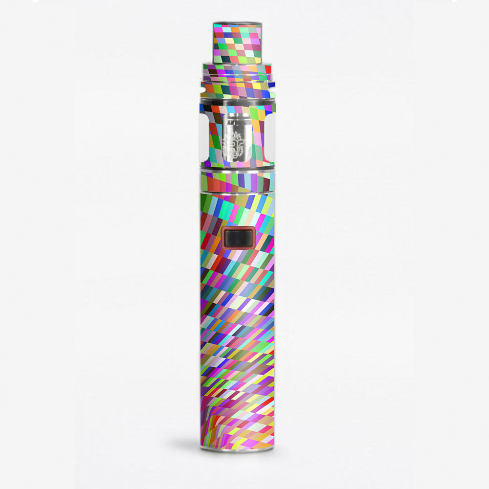  Color Checker Swirl Smok Stick X8 Skin