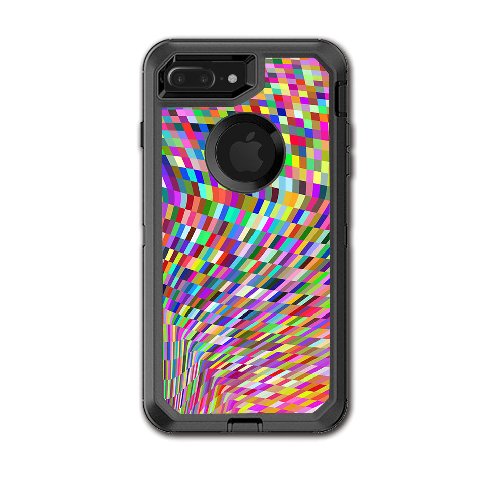  Color Checker Swirl Otterbox Defender iPhone 7+ Plus or iPhone 8+ Plus Skin