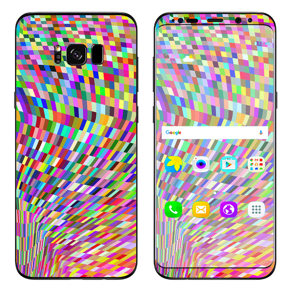  Color Checker Swirl Samsung Galaxy S8 Plus Skin