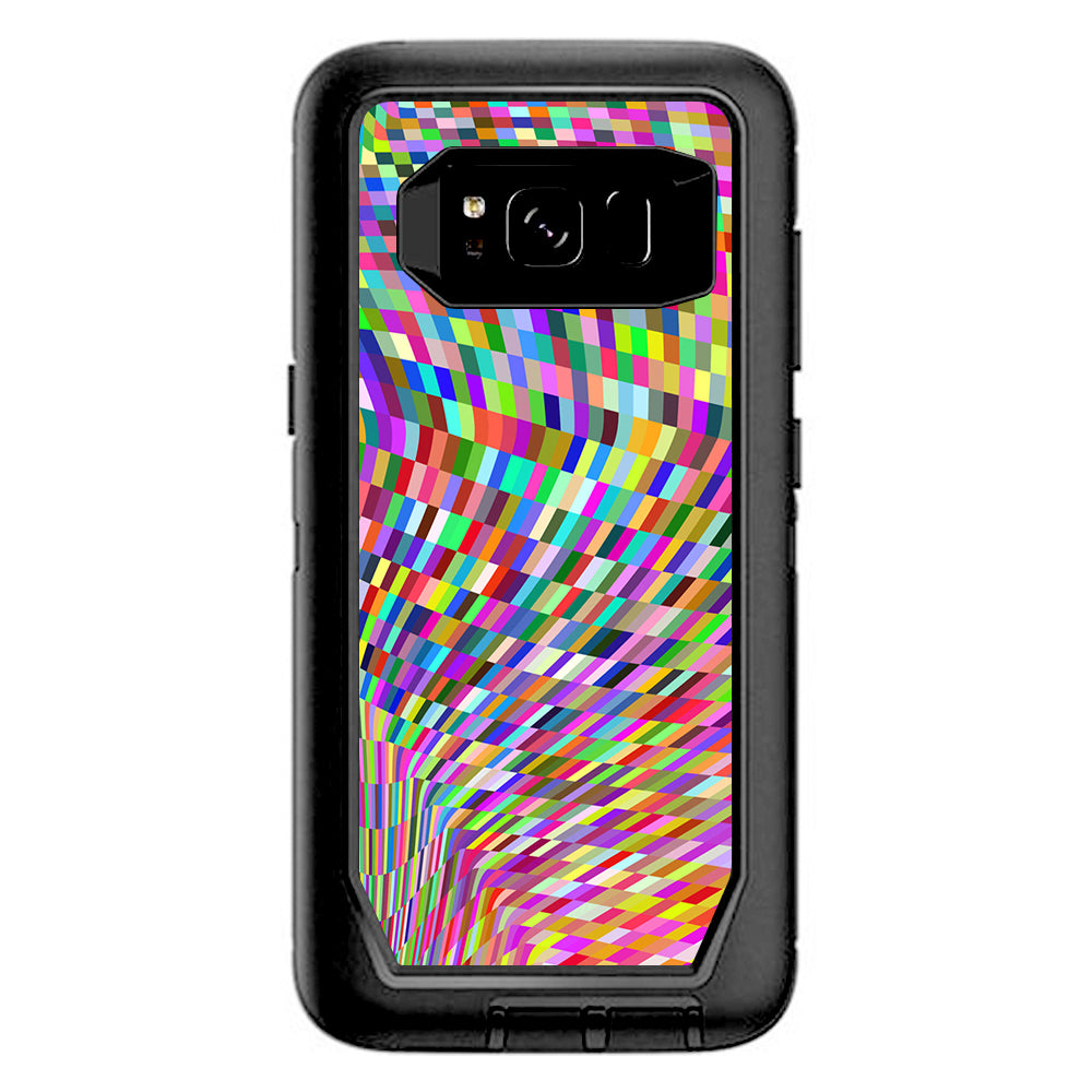  Color Checker Swirl Otterbox Defender Samsung Galaxy S8 Skin