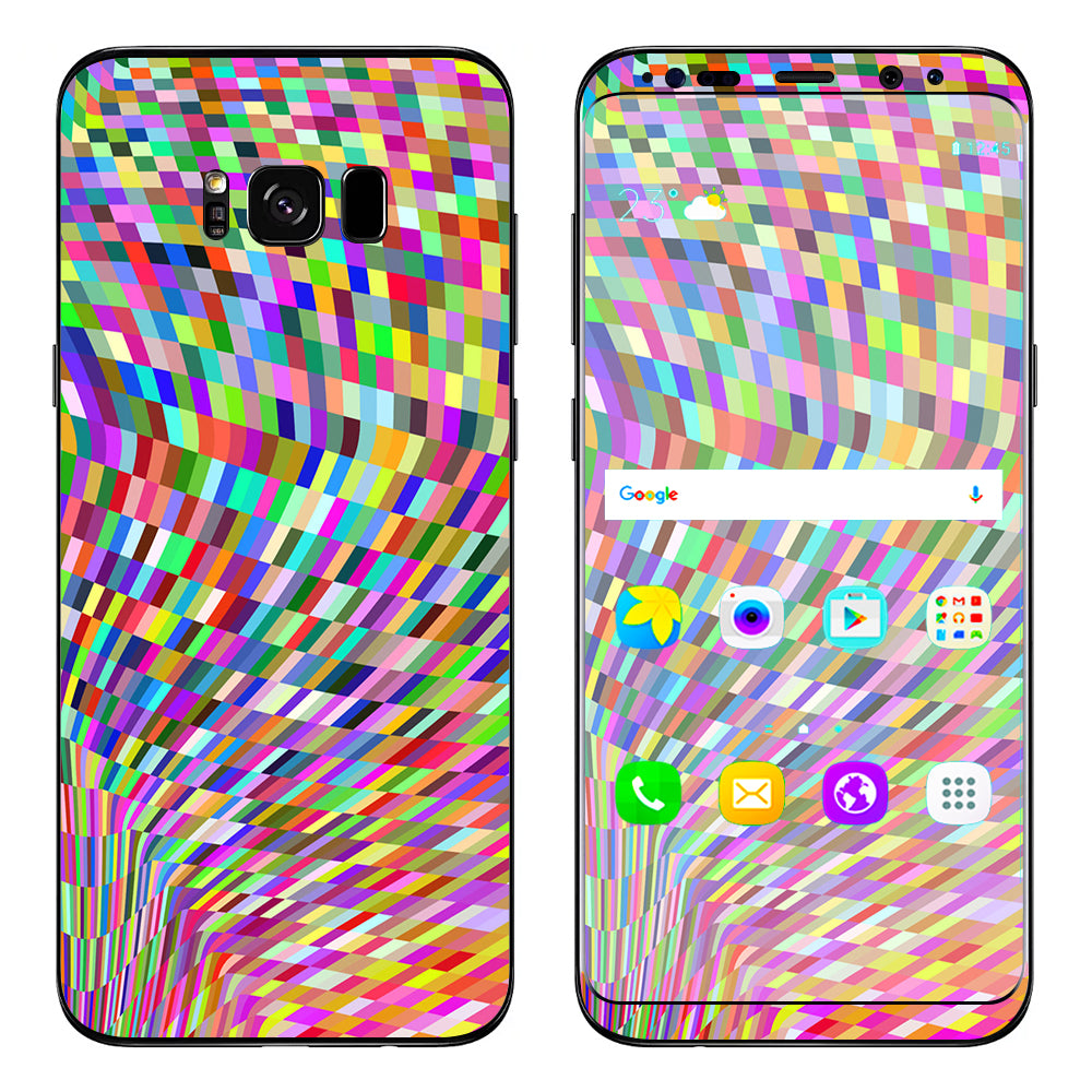  Color Checker Swirl Samsung Galaxy S8 Skin