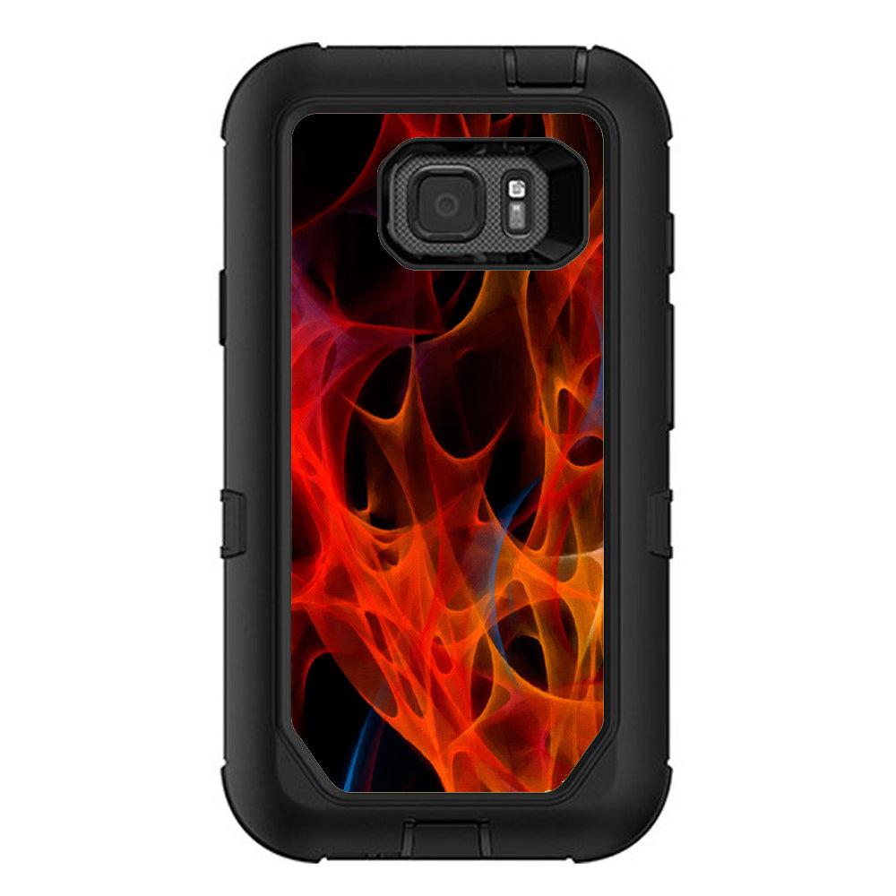  Orange Fire Otterbox Defender Samsung Galaxy S7 Active Skin