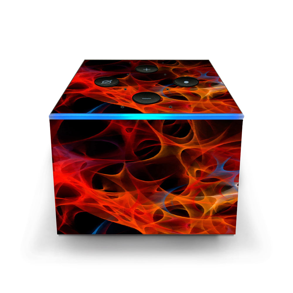  Orange Fire Amazon Fire TV Cube Skin
